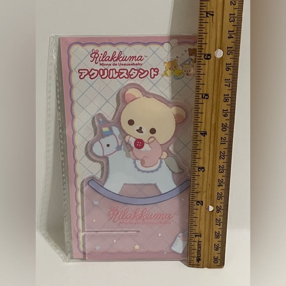 Korilakkuma Pink Minna de Usausa Baby Acrylic Phone Stand - Picture 3 of 4